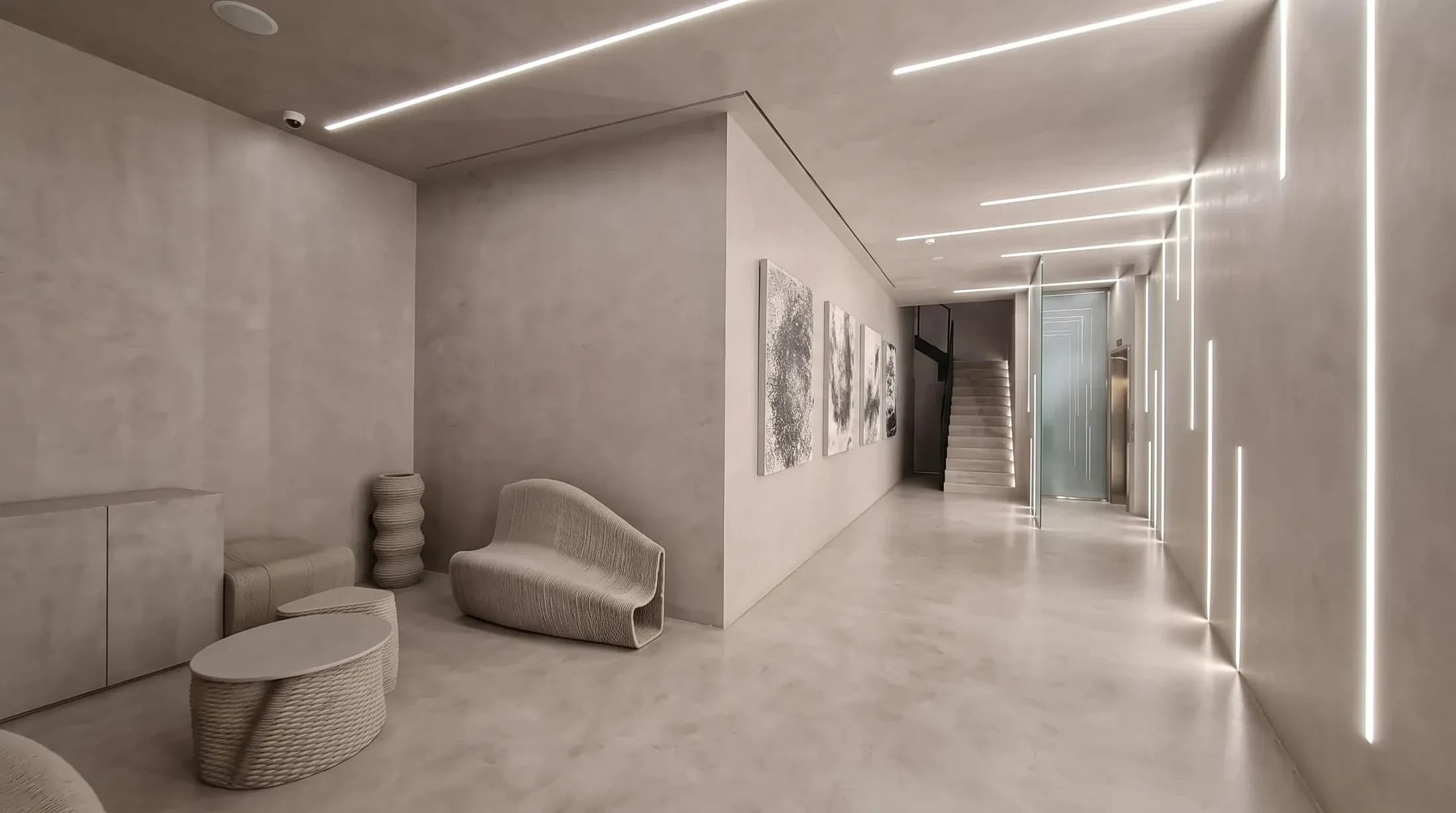 Proyecto de interiorismo en microcemento